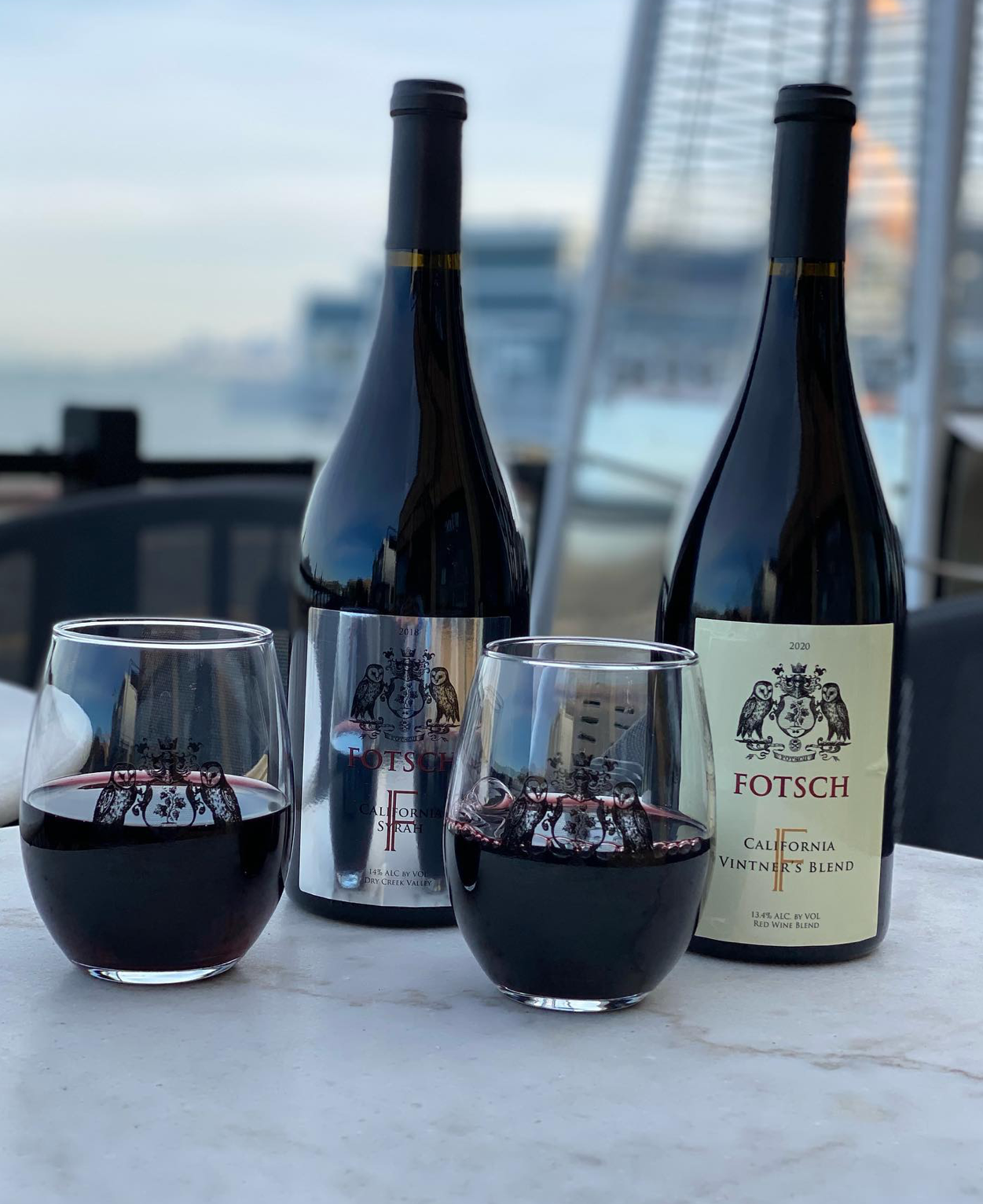 Interior of Real Napa tasting room at Fotsch Vineyards in Sausalito